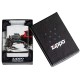 Зажигалка ZIPPO Hot Rod Design с покрытием 540 Matte, латунь/сталь, белая, матовая, 38x13x57 мм