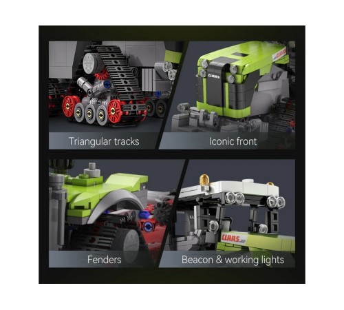 Конструктор CaDA трактор CLAAS XERION 5000 TRAC TS 1/32 (1336 деталей)