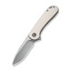 Складной нож CIVIVI Elementum D2 Steel Satin Finished Handle G10 Ivory