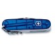 Нож перочинный VICTORINOX Swiss Champ, 91 мм, 33 функции, полупрозрачный синий