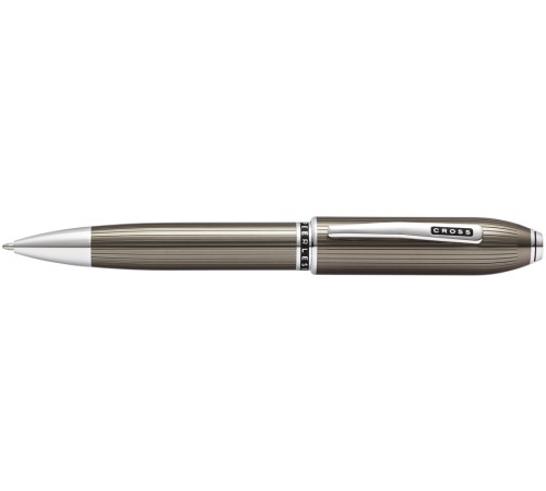 Шариковая ручка Cross Peerless Translucent Titanium Grey Engraved Lacquer