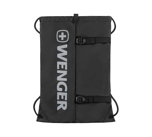 Рюкзак-мешок на завязках WENGER XC Fyrst, черный, полиэстер, 35x1x48 см, 12 л