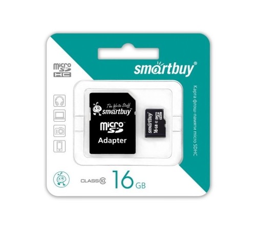 Карта памяти SMART BUY microSDHC-16 Gb class 10