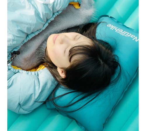 Самонадувная подушка Naturehike Light Blue for Glamping/Camping/Travel/Office/Car, 6927595777411