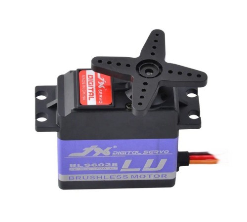 Сервомашинка цифровая JX Servo BLS6028 (60г/28.3/0.12/6.6V) бесколлекторная, Ecoboost