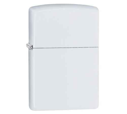 Зажигалка Zippo Classic с покрытием White Matte, латунь/сталь, белая, матовая, 38x13x57 мм