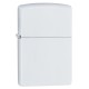 Зажигалка Zippo Classic с покрытием White Matte, латунь/сталь, белая, матовая, 38x13x57 мм