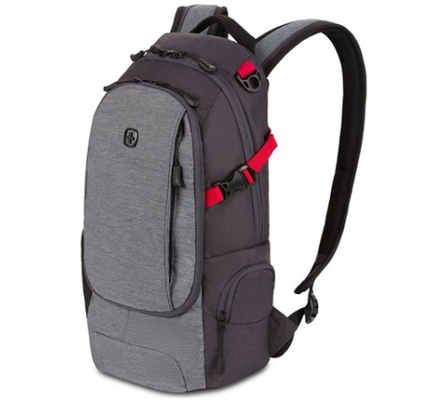 Рюкзак SWISSGEAR, серый, полиэстер, 24 х 15,5 х 46 см, 15,5 л