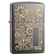 Зажигалка ZIPPO Classic с покрытием Black Ice®, латунь/сталь, чёрная, глянцевая, 36х12х56 мм