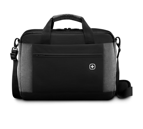 Портфель для ноутбука 16'' WENGER, черный/серый, полиэстер, 43 x 9 x 31 см, 9 л