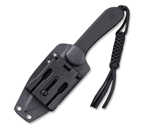 Нож CIVIVI Fixed Blade Elementum D2 Steel Black Stonewash Handle G10 Black