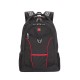 Рюкзак WENGER, 15”, чёрный/красный, полиэстер, 35х20х47 см, 33 л