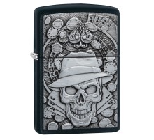 Зажигалка ZIPPO Classic с покрытием Black Matte, латунь/сталь, чёрная, матовая, 38x13x57 мм