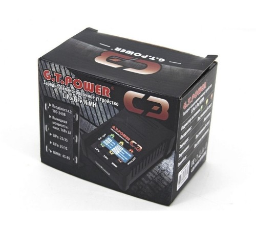 Универсальное зарядное устройство G.T.Power C3 LiPo/NiMh (220В/2A/2-3S) Tamiya/Mini Tamiya