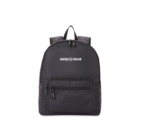 Рюкзак SWISSGEAR складной, черный, полиэстер, 33,5 х 15,5 x 40 см, 21 л