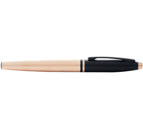 Перьевая ручка Cross Calais Brushed Rose Gold Plate and Black Lacquer, перо M
