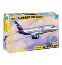 Сборная модель ZVEZDA Региональный пассажирский авиалайнер Superjet 100, 1/144