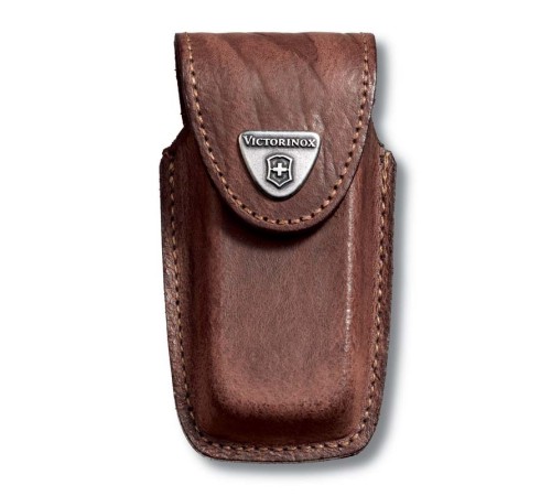 Чехол на ремень VICTORINOX для ножей 91 мм толщиной 5-8 уровней, кожаный, коричневый