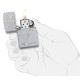 Зажигалка ZIPPO Money Tree Design с покрытием Satin Chrome, латунь/сталь, серебристая, 38x13x57 мм