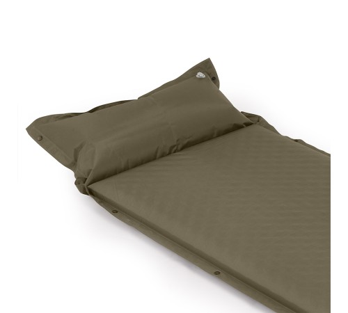 Коврик c подушкой самонадувной Naturehike CNK2300DZ014 D01 зеленый 3см, 6976023923364