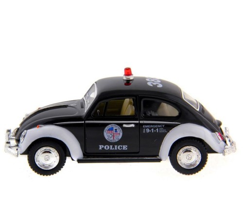 Машина Kinsmart  Volkswagen Classical Beetle (Police) инерция (1/12шт.) 1:32 б/к