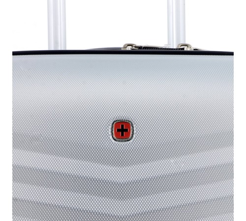 Чемодан SWISSGEAR FRIBOURG, серебристый, АБС-пластик, 45x27x66 см, 64 л