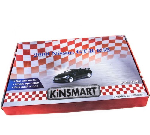 Машина Kinsmart 1:36 Nissan GT-R R35 инерция (1/12шт.) б/к