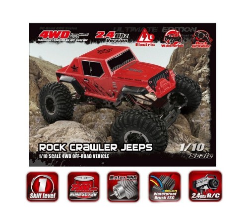 Радиоуправляемый краулер Remo Hobby Jeeps 4WD 2.4G 1/10 RTR
