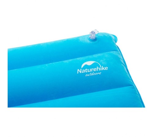 Подушка  Naturehike NH18F018-Z надувная прямоугольная  голубая, 6927595760918