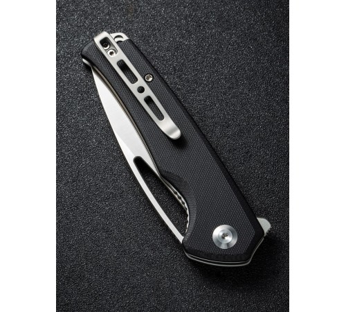 Складной нож SENCUT Mims 9Cr18MoV Steel Satin Finished Handle G10 Black
