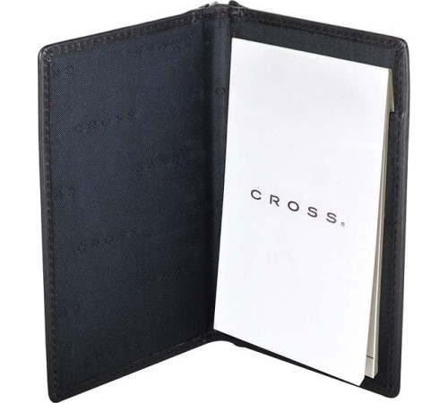 Обложка для блокнота Cross Classic Century+ручка, кожа наппа, гладкая, чёрный, 10 х 2 х 13,5 см
