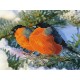 Картина мозаикой 15х20 СНЕГИРИ ЗИМОЙ (12 цветов)