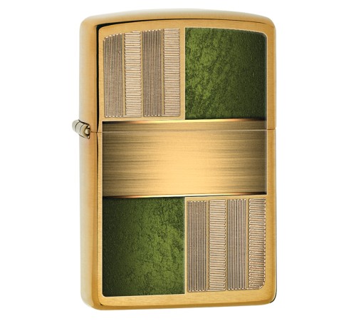 Зажигалка ZIPPO Classic с покрытием Brushed Brass, латунь/сталь, золотистая, матовая, 38x13x57 мм