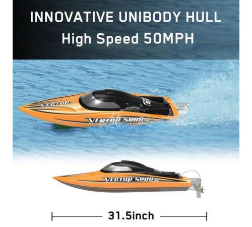 Радиоуправляемый катер Volantex RC Vector SR80 PRO Brushless 2.4G LiPo RTR