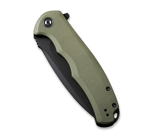 Складной нож CIVIVI Praxis 9Cr18MoV Steel Black Stonewashed Handle G10 OD Green