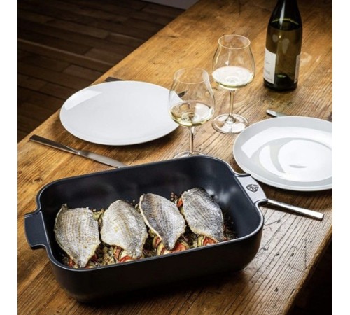 Прямоугольная форма для запекания Peugeot Ceramic, 25 х15,5 см, Франция, бежевая