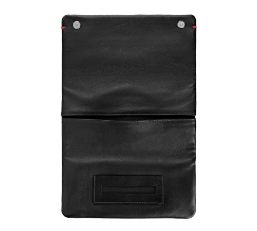 Кисет для табака ZIPPO, чёрный, натуральная кожа, 17x2x8,5 см