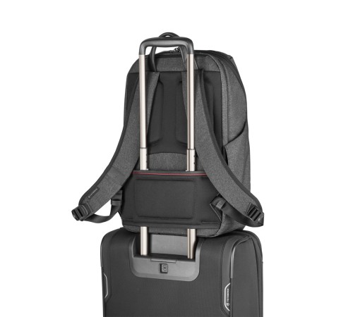 Рюкзак VICTORINOX Architecture Urban 2 Deluxe Backpack 15”, серый, полиэстер/кожа, 31x23x46 см, 23 л