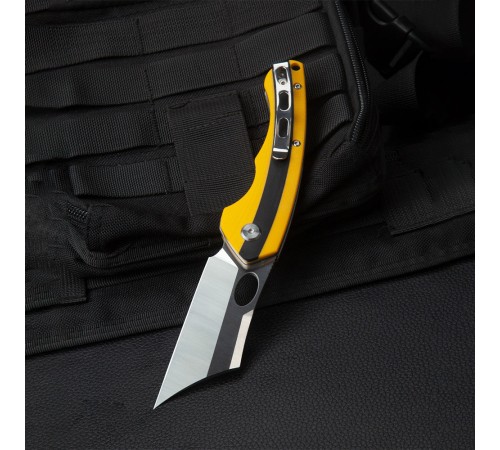 Нож Bestech Skirmish сталь D2, рукоять G10 черно-желтая
