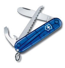 Нож перочинный VICTORINOX My First Victorinox, 84 мм, 9 функций, полупрозрачный синий