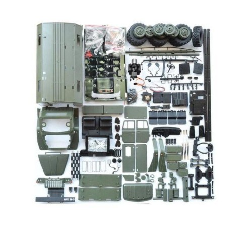 Радиоуправляемая машина WPL УРАЛ (зеленый) 6WD 2.4G 1/16 KIT