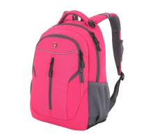 Рюкзак WENGER, розовый/серый, полиэстер 600D/420D, 32x15x45 см, 22 л