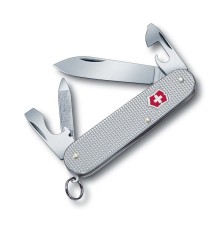 Нож перочинный VICTORINOX Cadet Alox, 84 мм, 9 функций, алюминиевая рукоять, серебристый