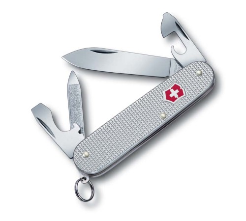 Нож перочинный VICTORINOX Cadet Alox, 84 мм, 9 функций, алюминиевая рукоять, серебристый