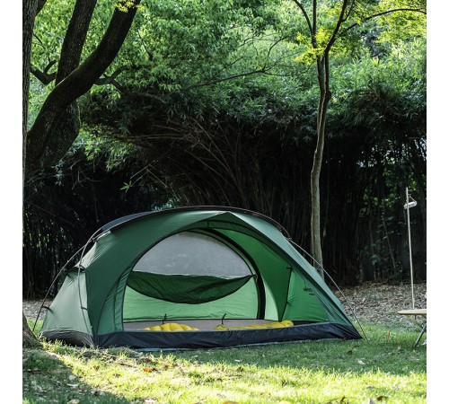 Палатка Naturehike Bear-UL2 NH20ZP108 20D двухместная, зеленая, 6927595747711
