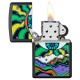 Зажигалка ZIPPO Black Light Eye с покрытием Black Matte, латунь/сталь, чёрная, матовая, 38x13x57 мм