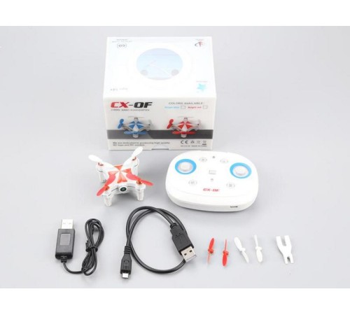Р/У квадрокоптер Cheerson CX-OF-TX Mini, Wi-Fi, Optical Flow, RTF 2.4G (красный)