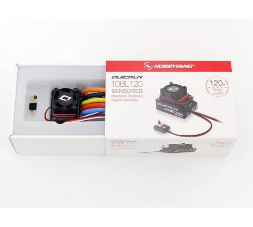 Бесколлекторный регулятор Hobbywing QUICRUN-10BL120-SENSORED (120A-760A, 1/10)