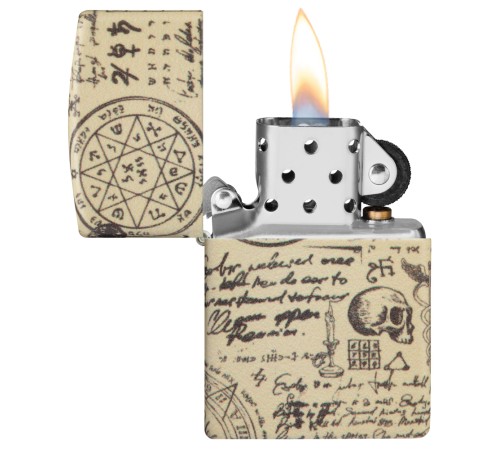 Зажигалка ZIPPO Alchemy Design с покрытием 540 Matte, латунь/сталь, бежевая, матовая, 38x13x57 мм