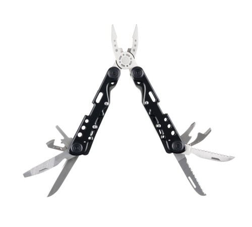 Мультитул Stinger, 105x40 мм, 13 функций, сталь, чёрно-серебристый, в комплекте нейлоновый чехол
